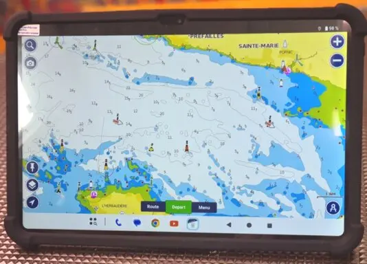 grande tablette navigation marine
